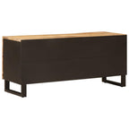 Mueble de TV Marrón 105 x 33 x 46 cm Madera de mango maciza