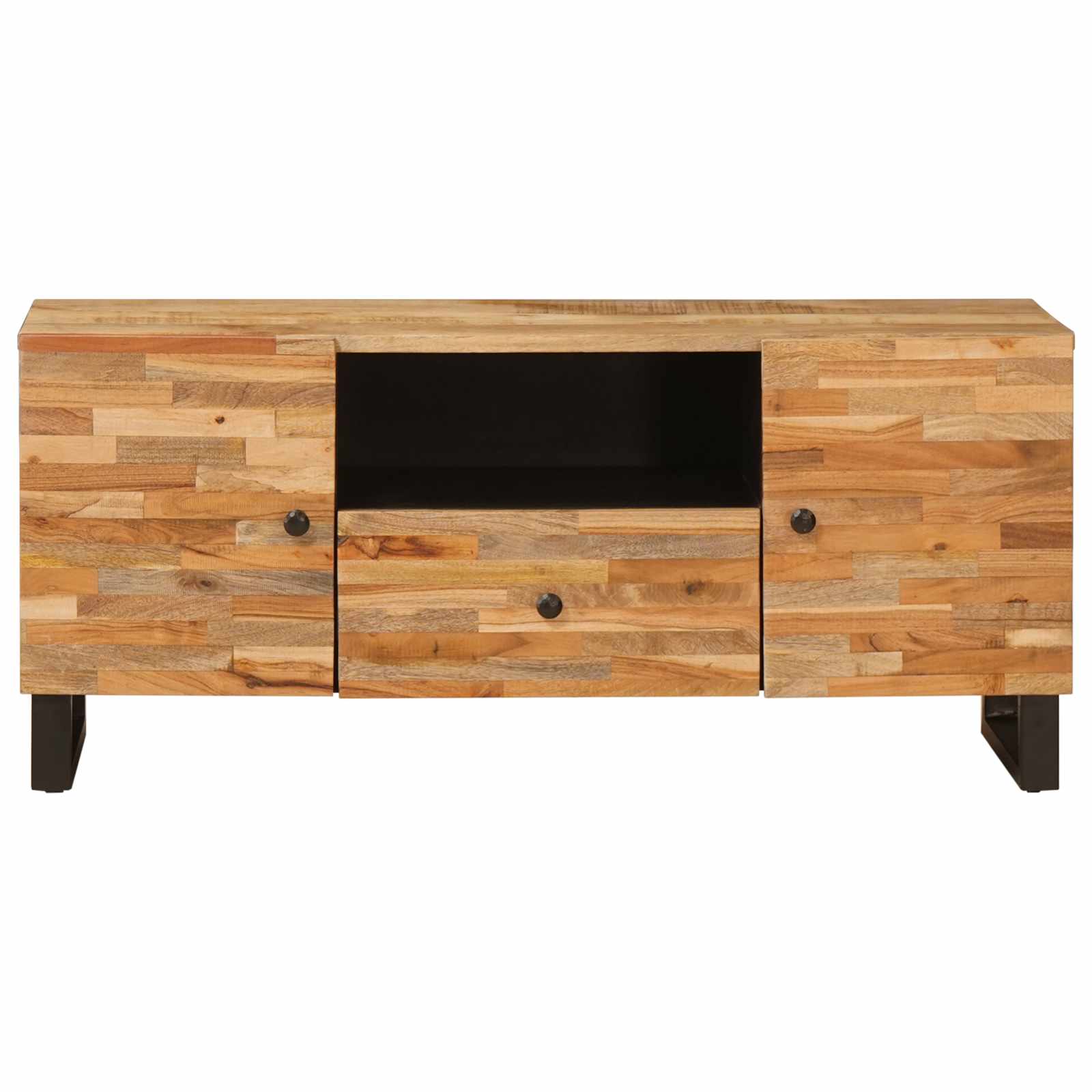 Mueble de TV Marrón 105 x 33 x 46 cm Madera de mango maciza