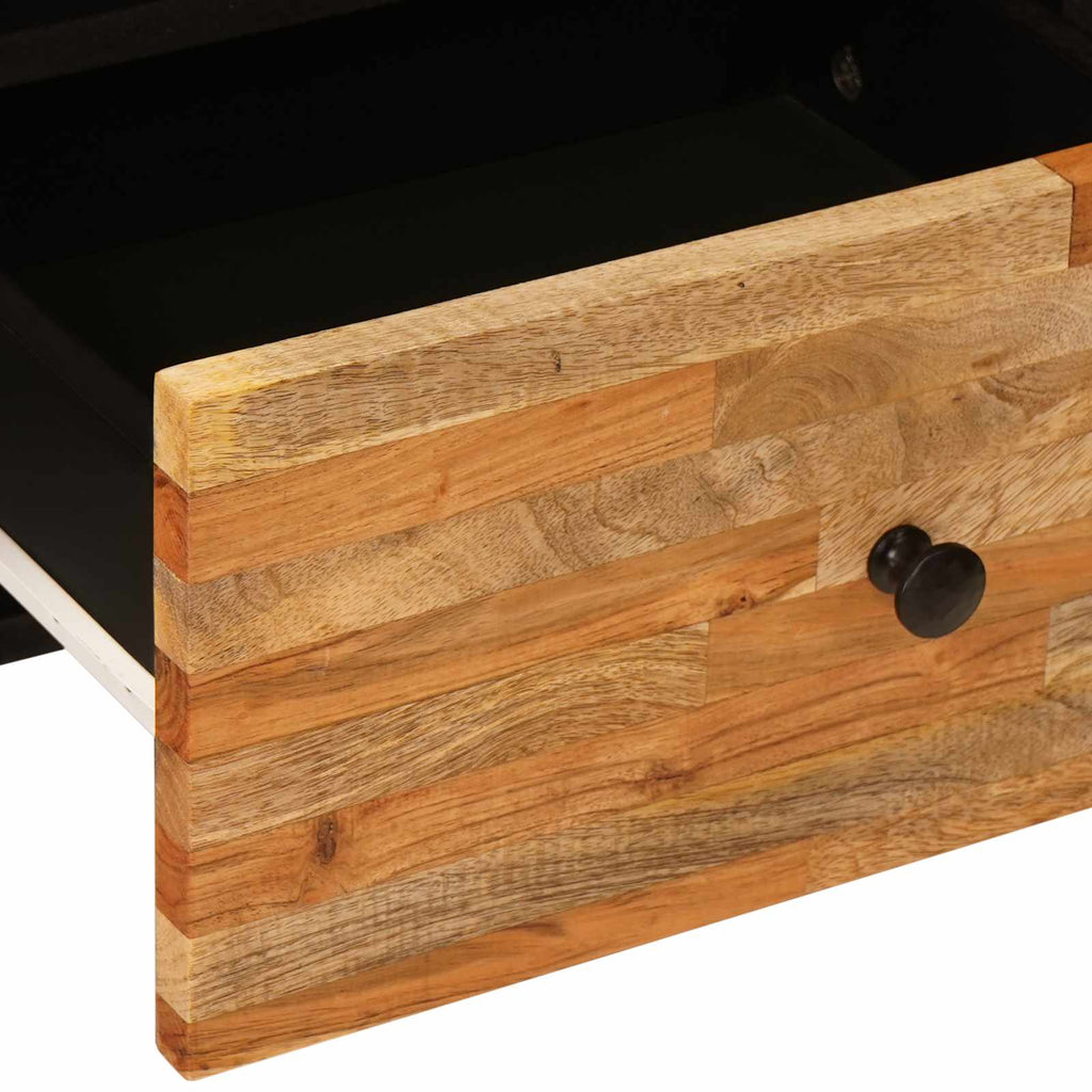 Mueble de TV Marrón 100 x 33 x 46 cm Madera de mango maciza