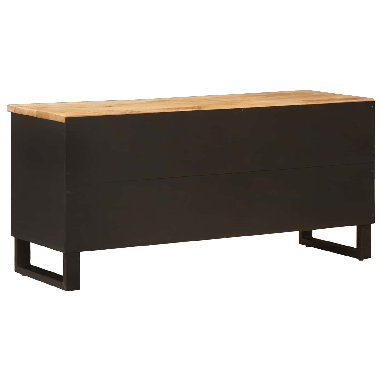 Mueble de TV Marrón 100 x 33 x 46 cm Madera de mango maciza