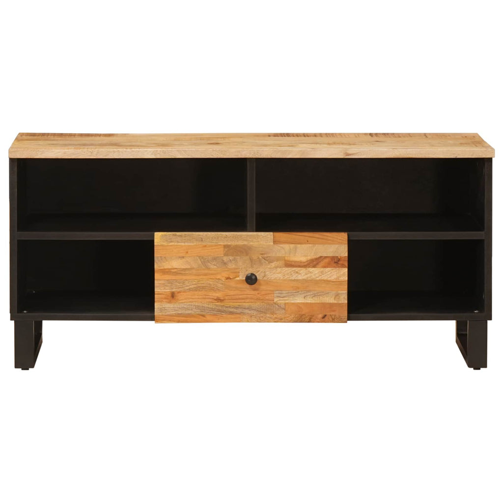 Mueble de TV Marrón 100 x 33 x 46 cm Madera de mango maciza