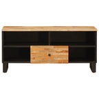 Mueble de TV Marrón 100 x 33 x 46 cm Madera de mango maciza
