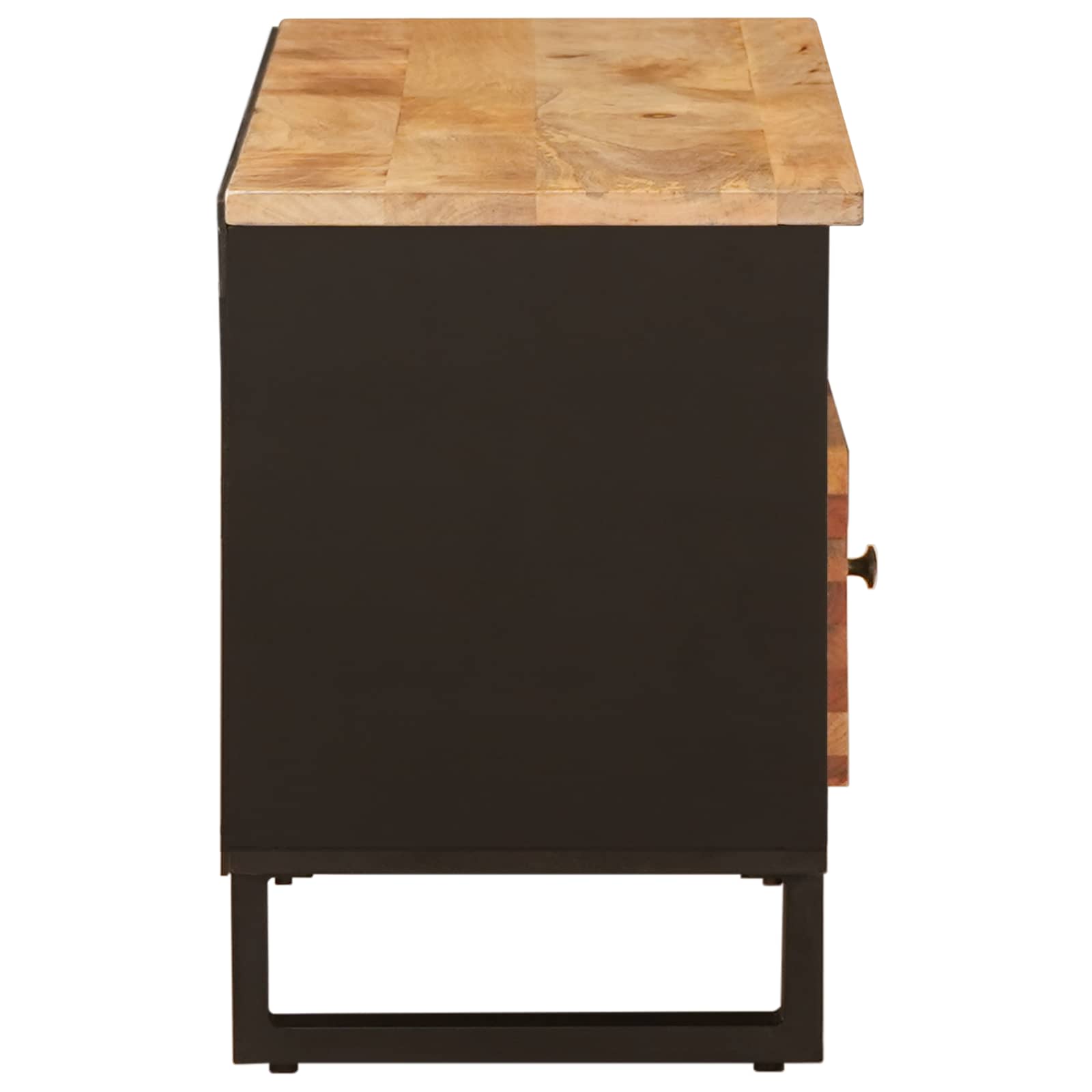 Mueble de TV Marrón 100 x 33 x 46 cm Madera de mango maciza