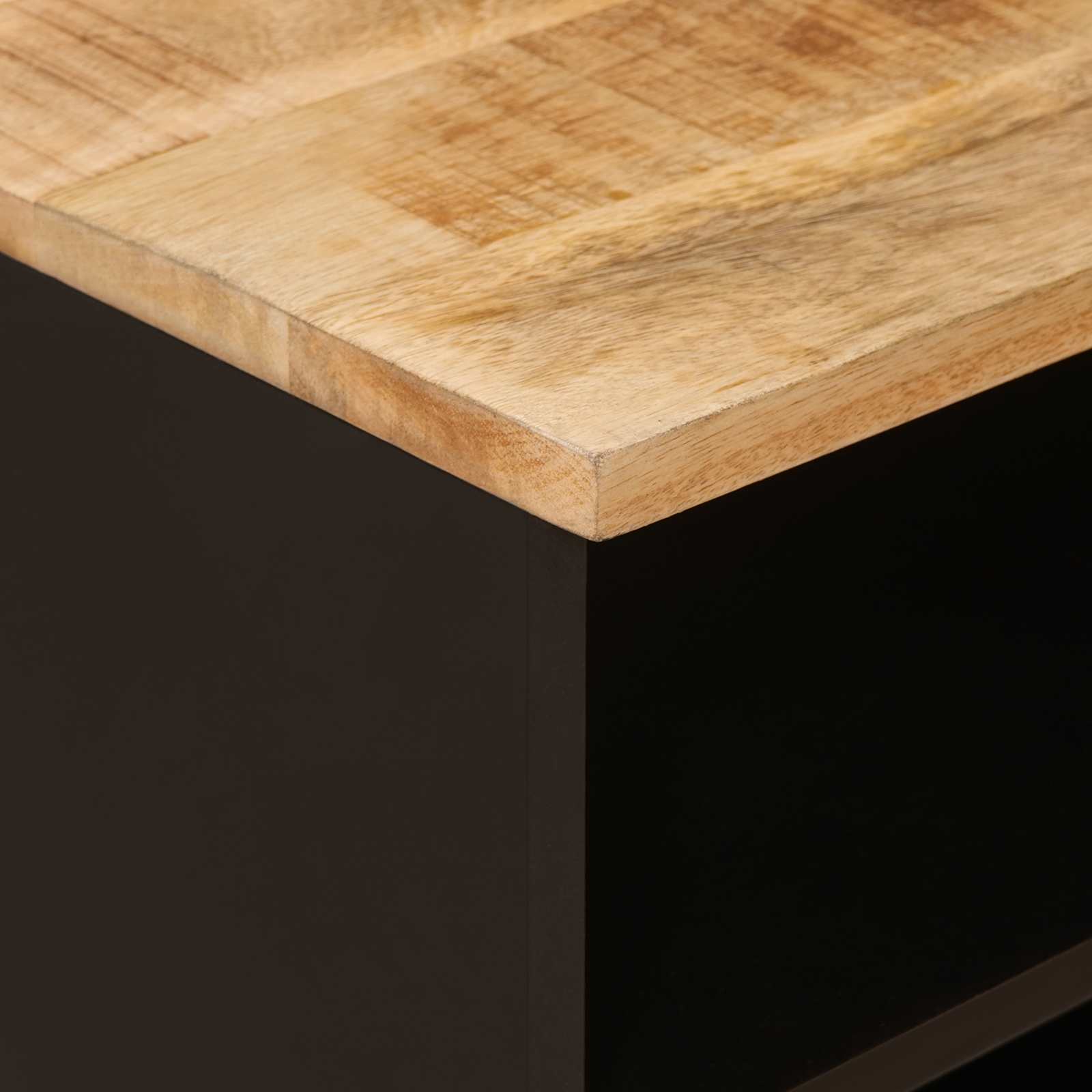 Mueble de TV Marrón 80 x 33 x 46 cm Madera de mango maciza