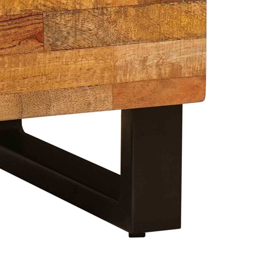 Mueble de TV Marrón 80 x 33 x 46 cm Madera de mango maciza