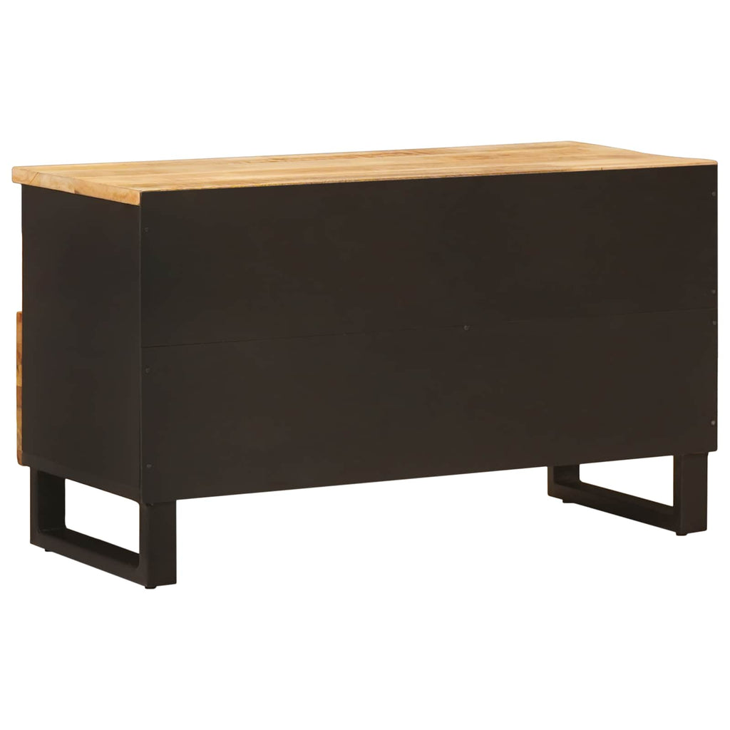 Mueble de TV Marrón 80 x 33 x 46 cm Madera de mango maciza