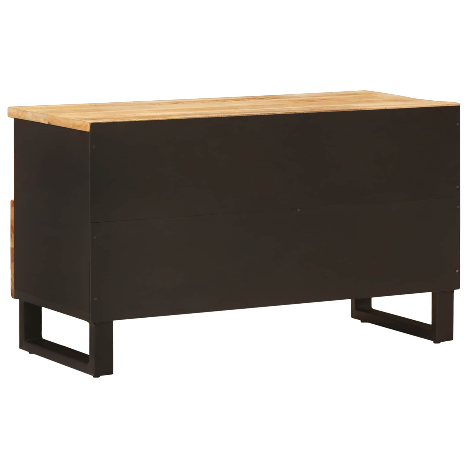 Mueble de TV Marrón 80 x 33 x 46 cm Madera de mango maciza
