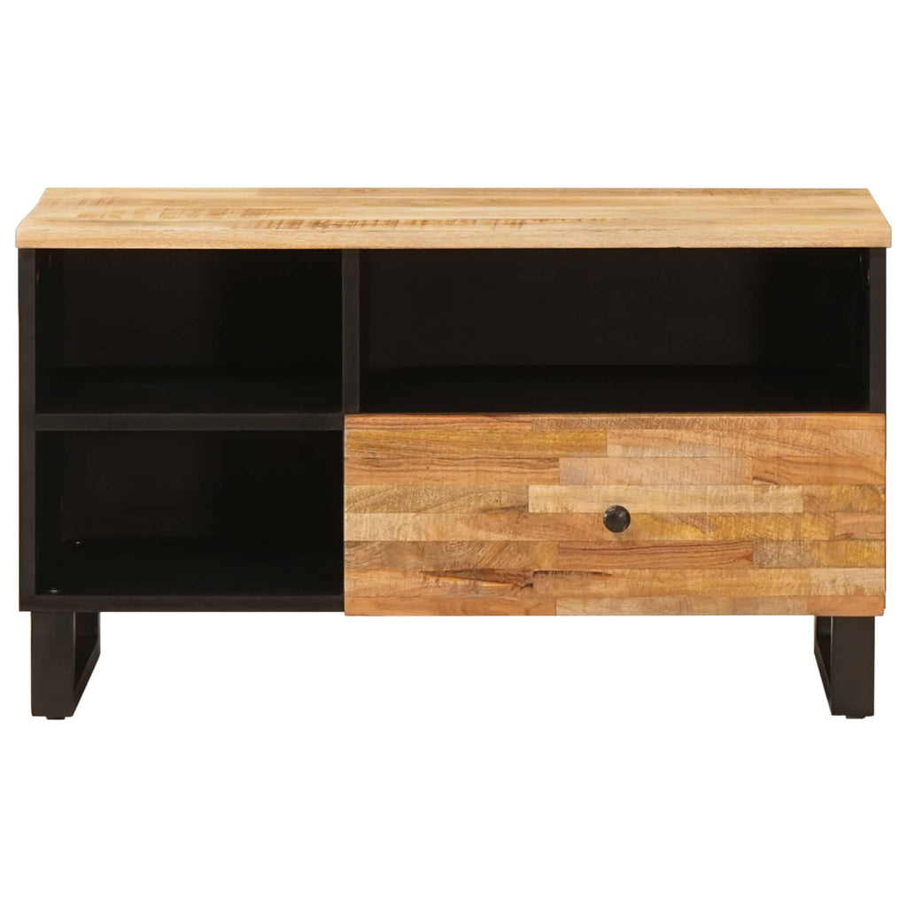 Mueble de TV Marrón 80 x 33 x 46 cm Madera de mango maciza