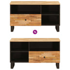 Mueble de TV Marrón 80 x 33 x 46 cm Madera de mango maciza