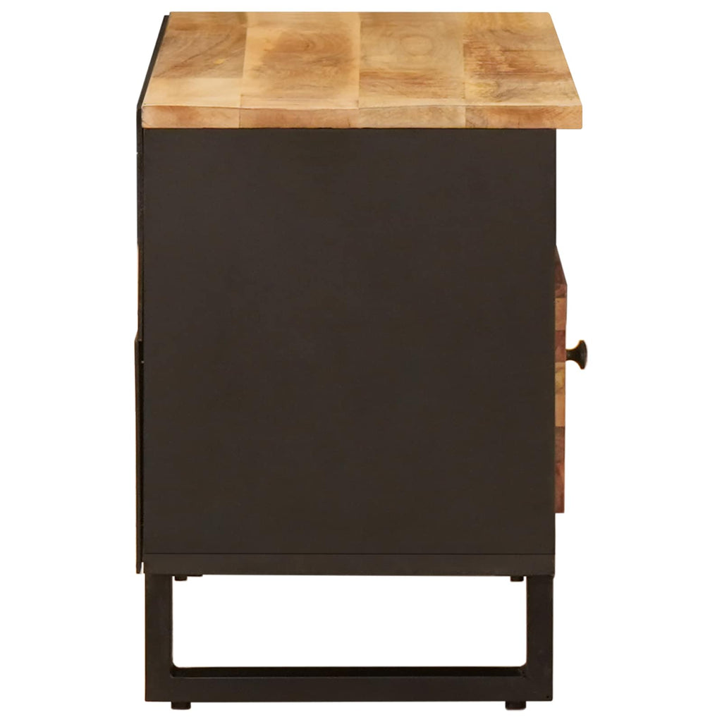 Mueble de TV Marrón 80 x 33 x 46 cm Madera de mango maciza