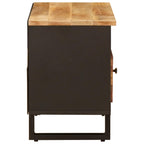 Mueble de TV Marrón 80 x 33 x 46 cm Madera de mango maciza