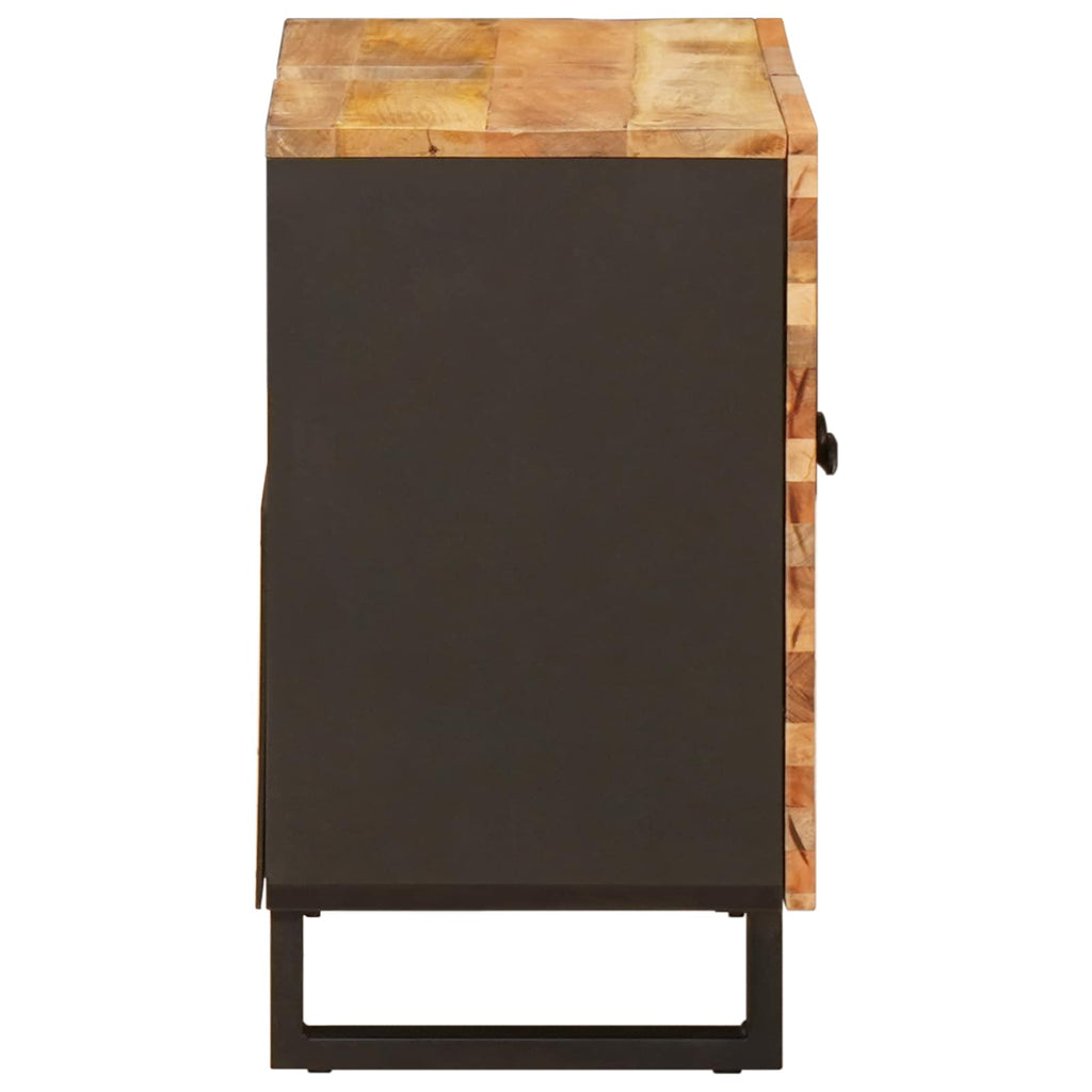 Mueble de lavabo para baño con puerta Natural 62 x 33 x 58 cm
