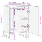 Mueble de Cuarto de Baño con puerta Natural 38 x 33 x 58 cm