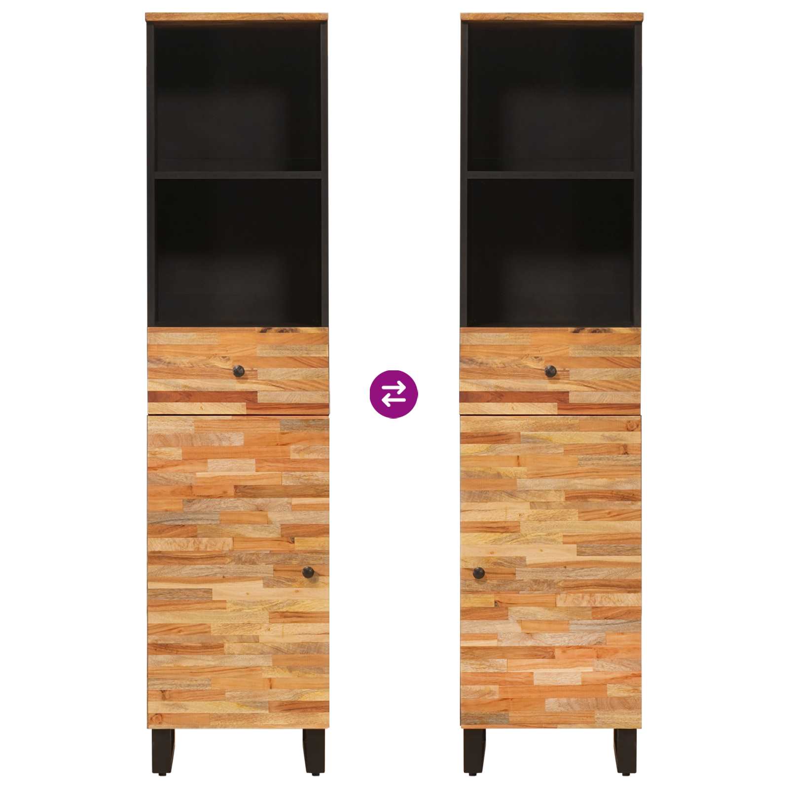 Mueble de Cuarto de Baño Roble artesanal 38 x 33 x 160 cm