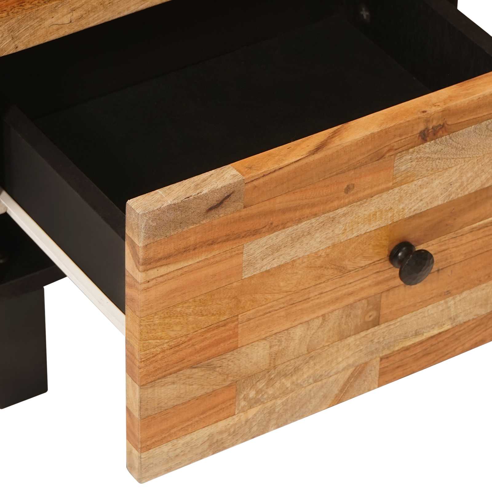 Armario auxiliar Marrón 40 x 33 x 75 cm Madera de mango maciza
