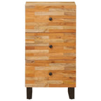 Armario auxiliar Marrón 40 x 33 x 75 cm Madera de mango maciza