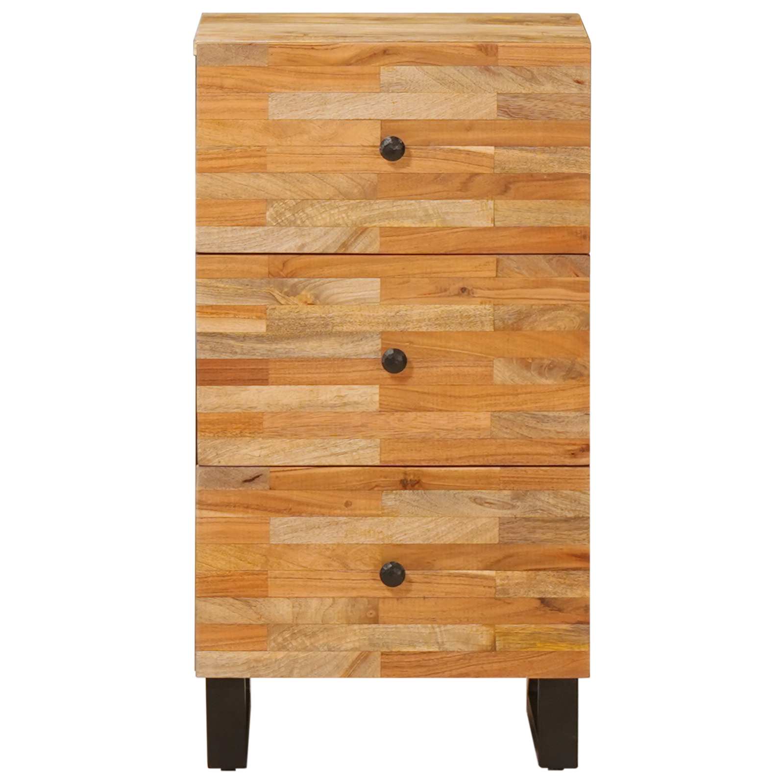 Armario auxiliar Marrón 40 x 33 x 75 cm Madera de mango maciza
