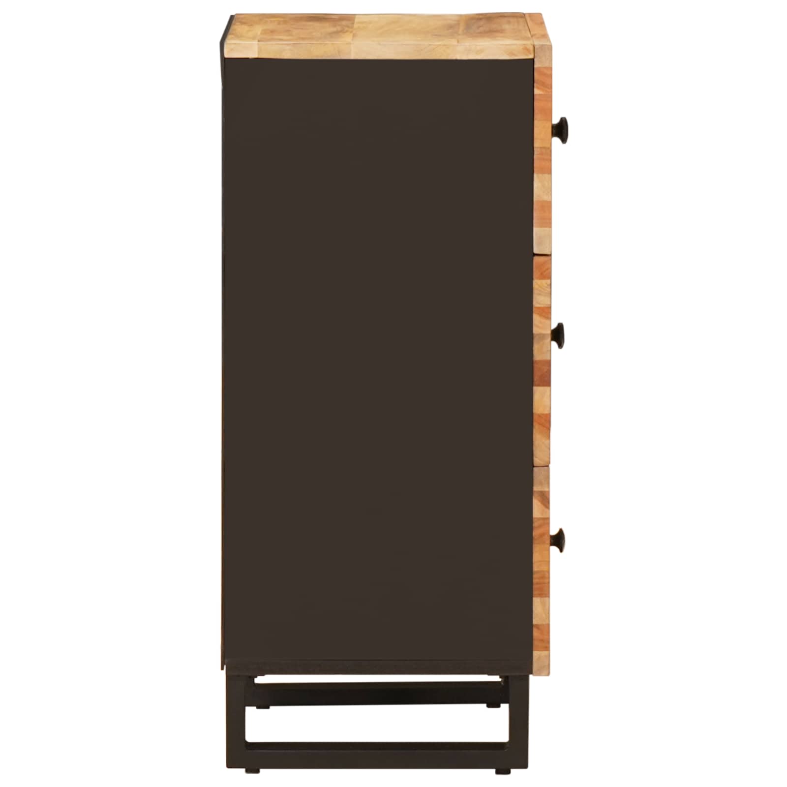Armario auxiliar Marrón 40 x 33 x 75 cm Madera de mango maciza