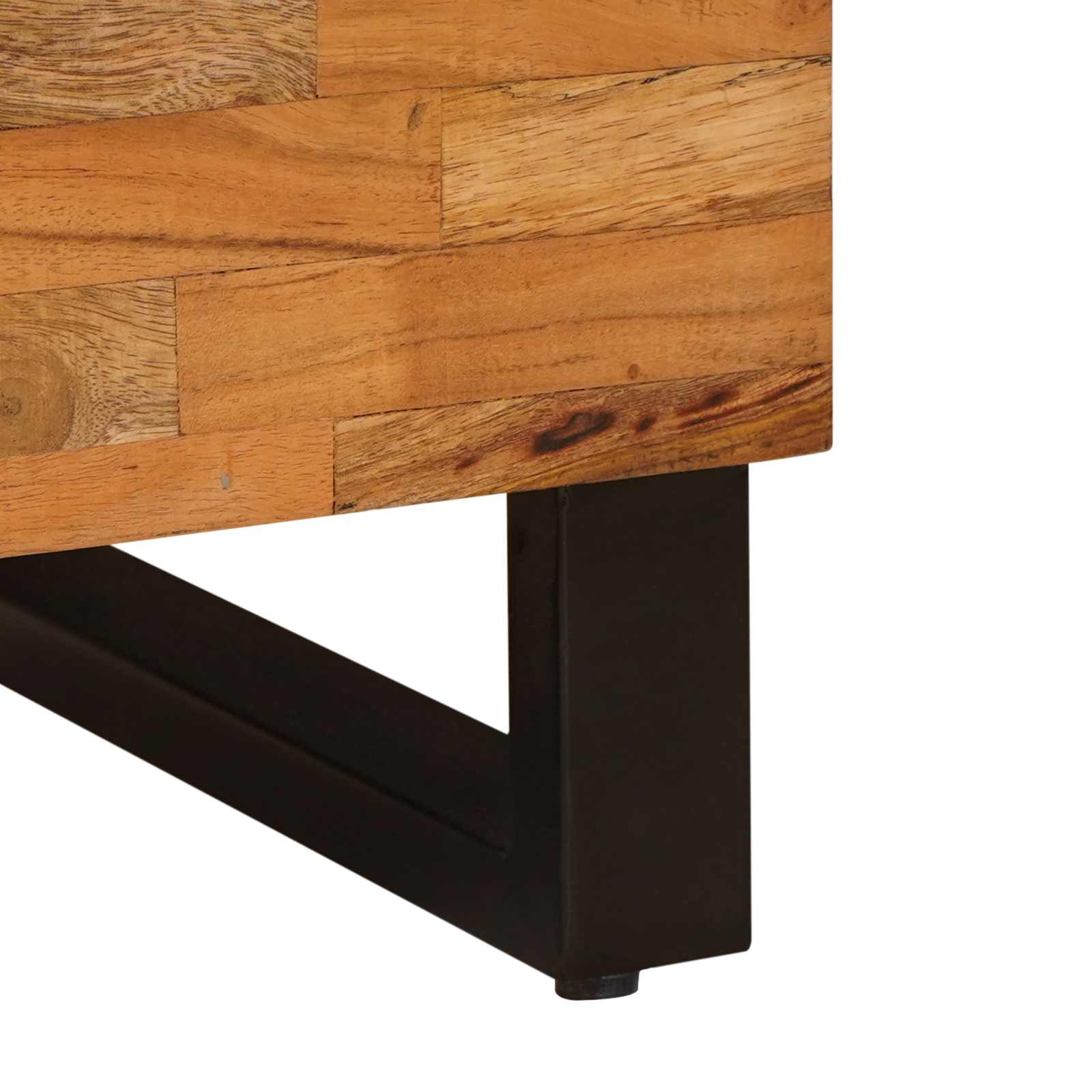 Armario auxiliar Marrón 40 x 33 x 75 cm Madera de mango maciza