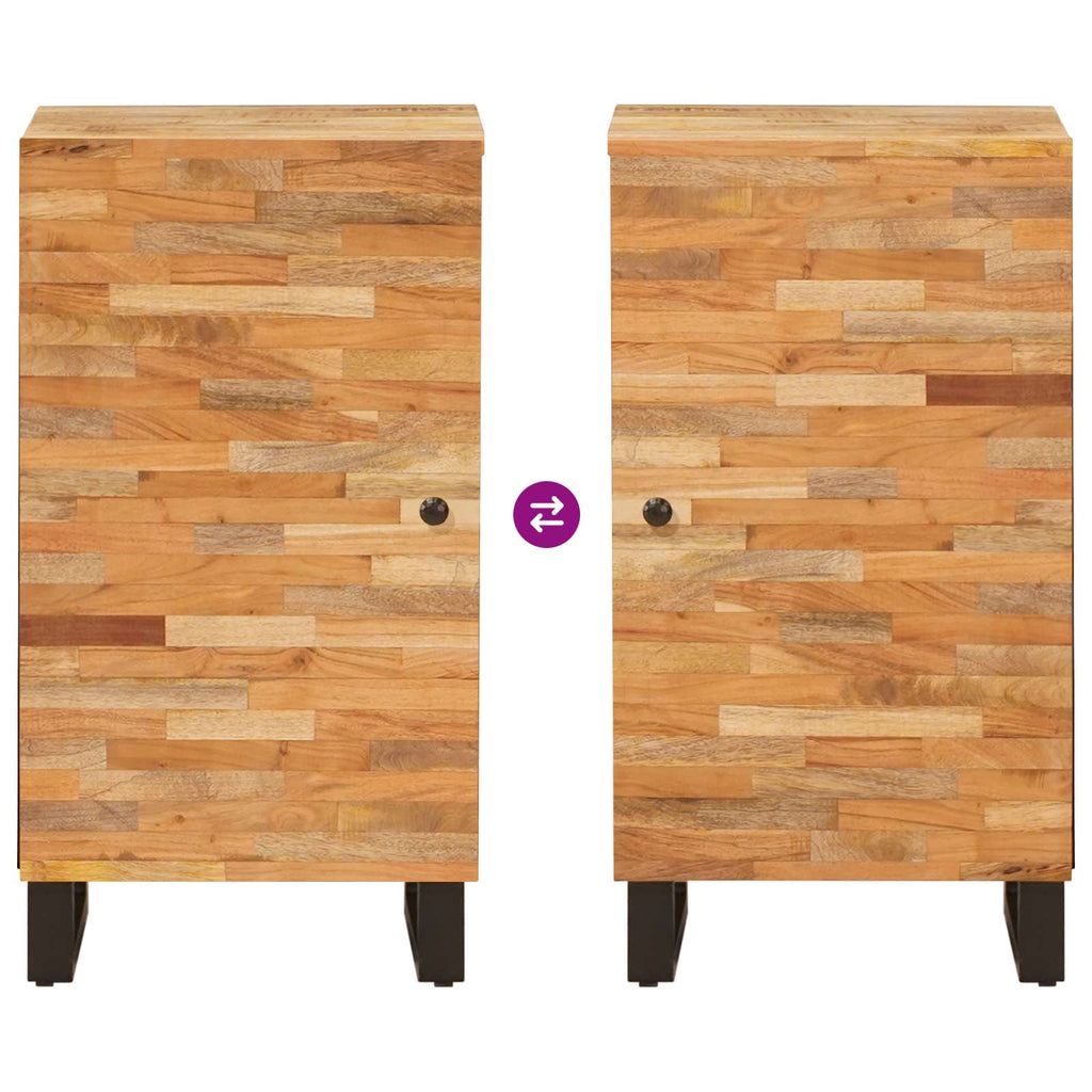 Armario auxiliar Marrón 40 x 33 x 75 cm Madera de mango maciza
