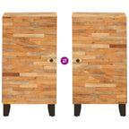 Armario auxiliar Marrón 40 x 33 x 75 cm Madera de mango maciza