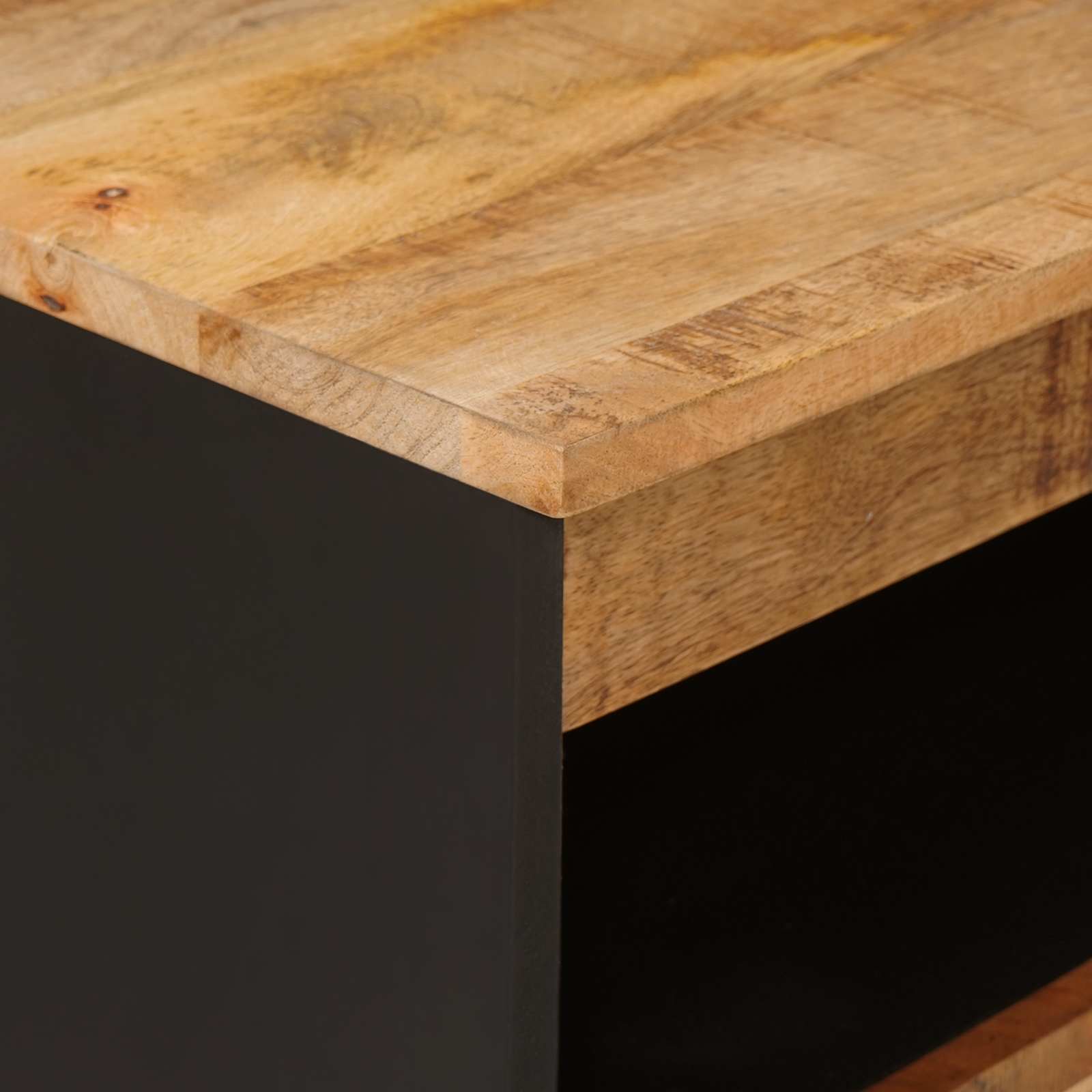 Armario auxiliar Marrón 60 x 33 x 75 cm Madera de mango maciza