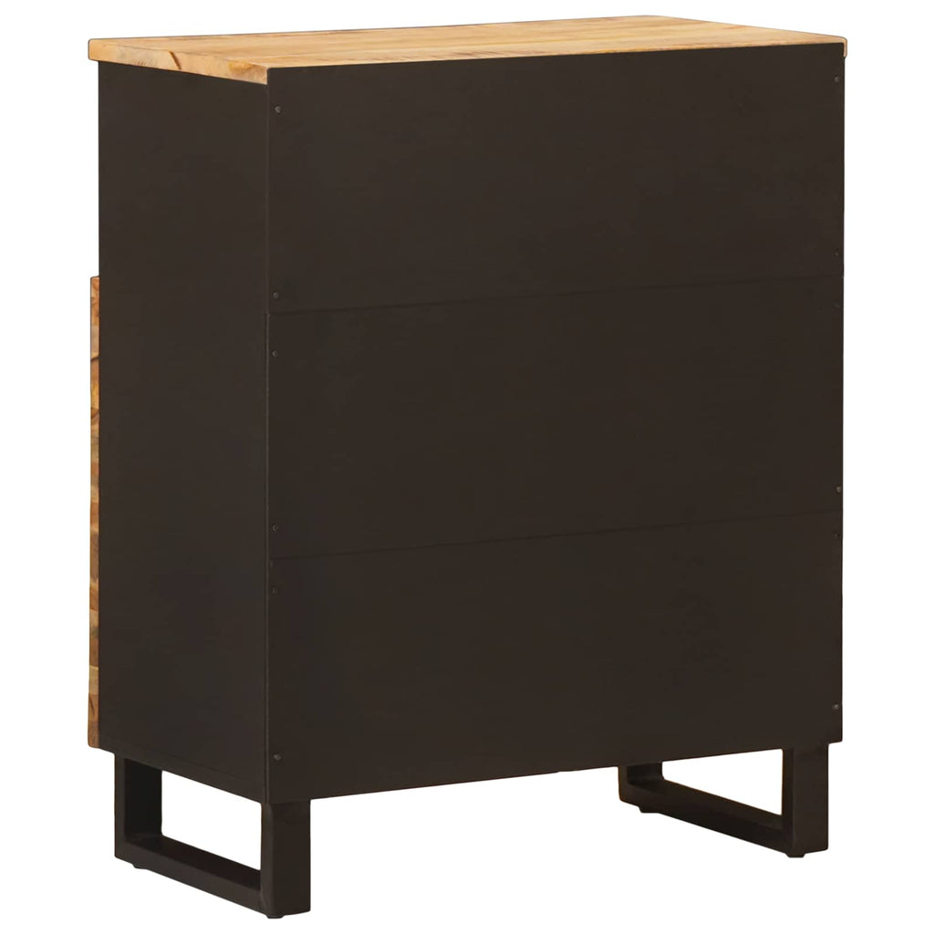 Armario auxiliar Marrón 60 x 33 x 75 cm Madera de mango maciza