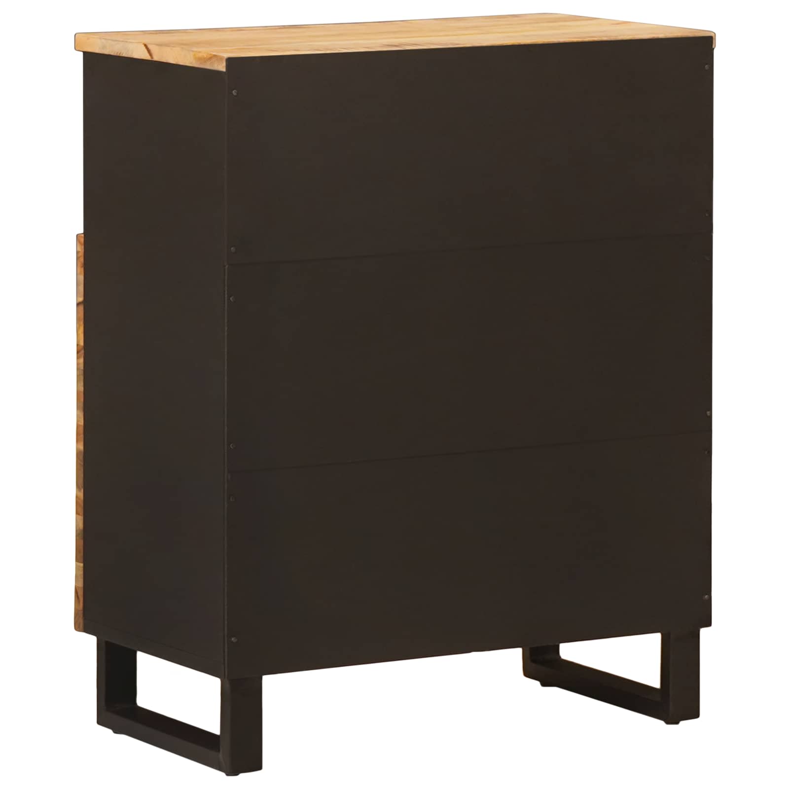 Armario auxiliar Marrón 60 x 33 x 75 cm Madera de mango maciza