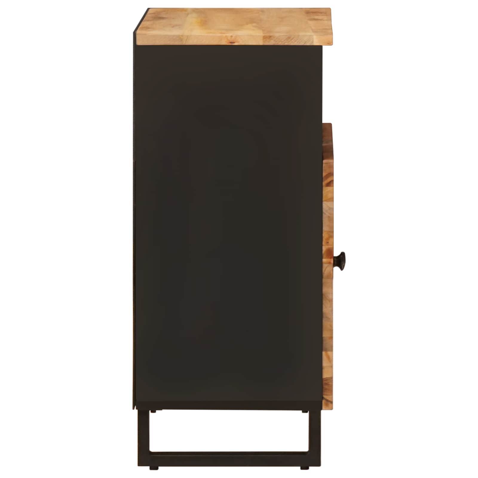 Armario auxiliar Marrón 60 x 33 x 75 cm Madera de mango maciza