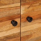 Armario auxiliar Marrón 60 x 33 x 75 cm Madera de mango maciza
