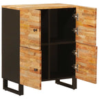 Armario auxiliar Marrón 60 x 33 x 75 cm Madera de mango maciza
