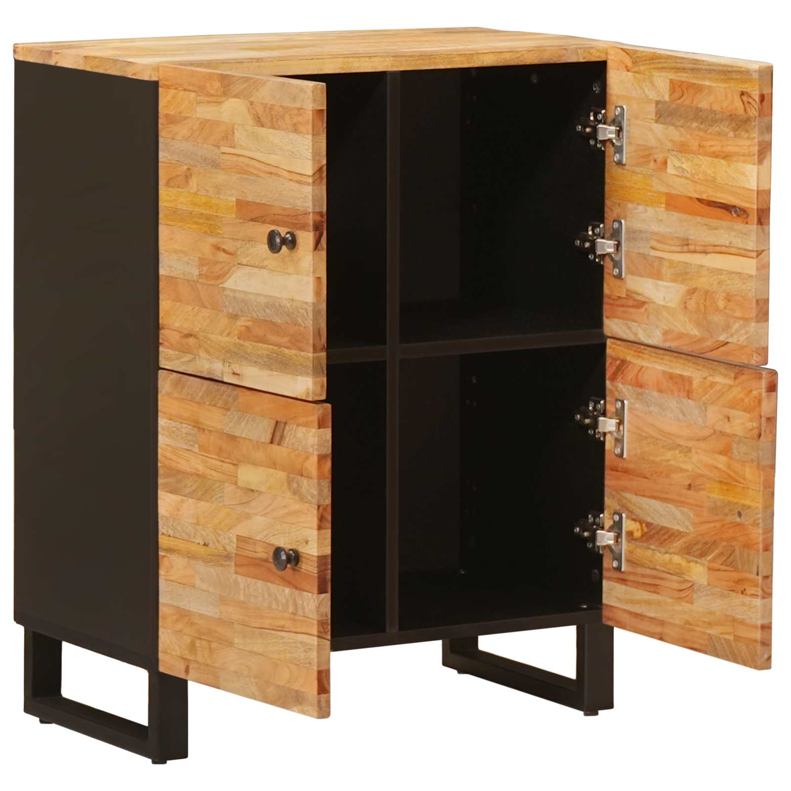 Armario auxiliar Marrón 60 x 33 x 75 cm Madera de mango maciza