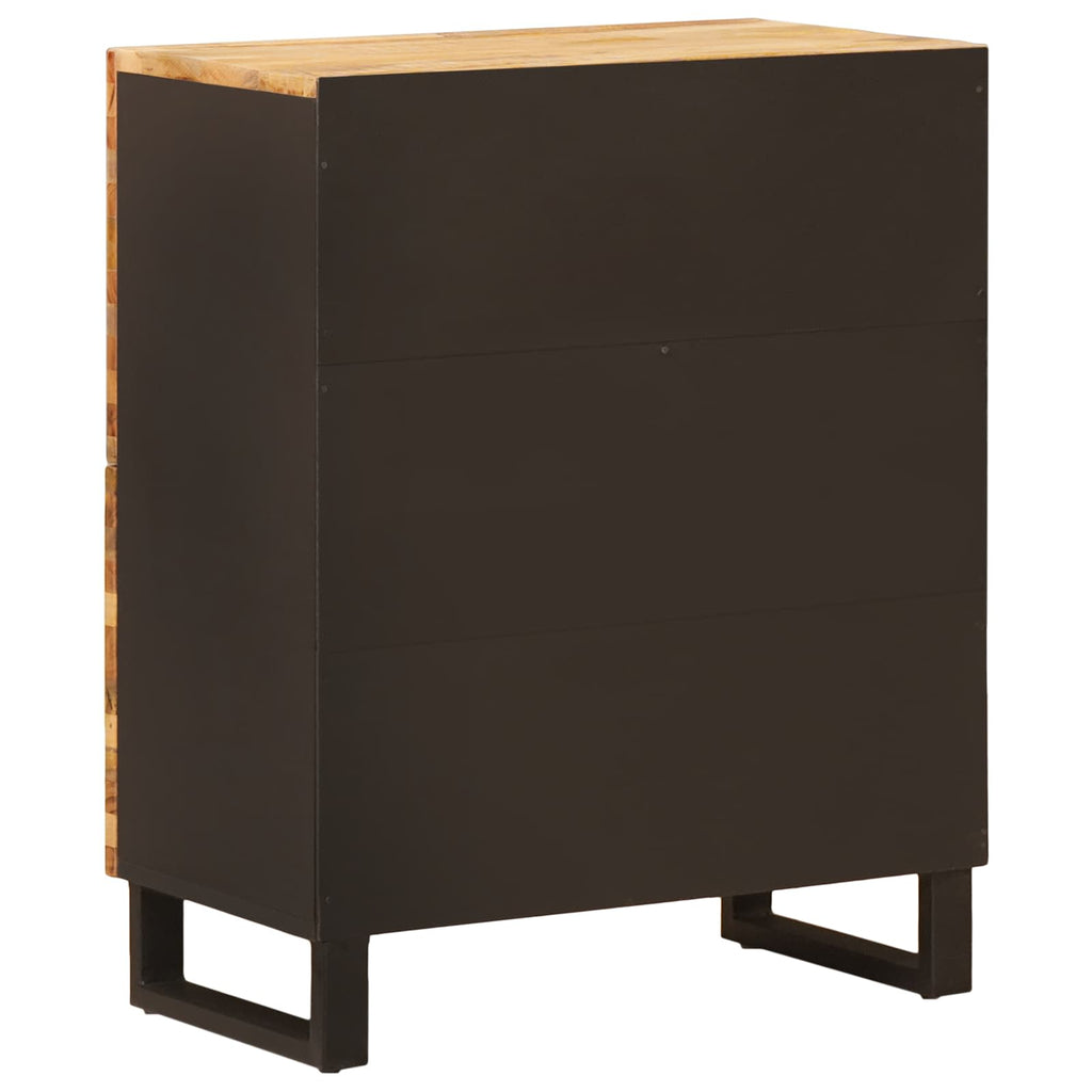 Armario auxiliar Marrón 60 x 33 x 75 cm Madera de mango maciza