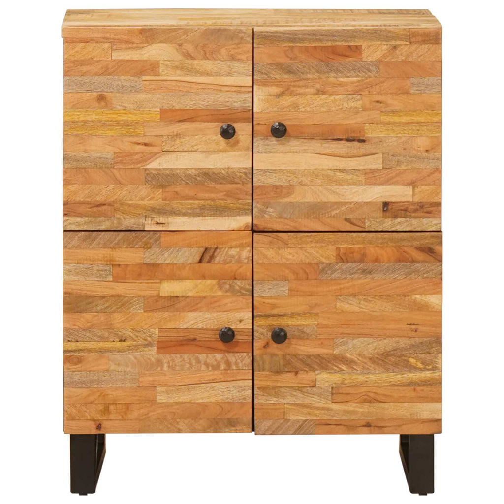 Armario auxiliar Marrón 60 x 33 x 75 cm Madera de mango maciza