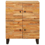 Armario auxiliar Marrón 60 x 33 x 75 cm Madera de mango maciza