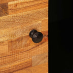 Armario auxiliar Marrón 80 x 33 x 75 cm Madera de mango maciza