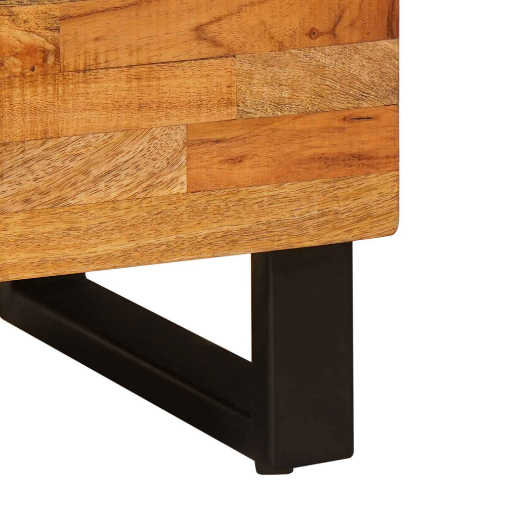 Armario auxiliar Marrón 80 x 33 x 75 cm Madera de mango maciza