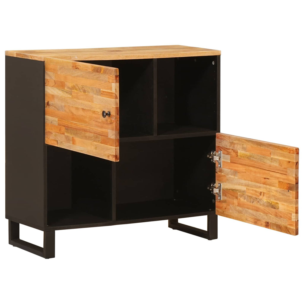 Armario auxiliar Marrón 80 x 33 x 75 cm Madera de mango maciza
