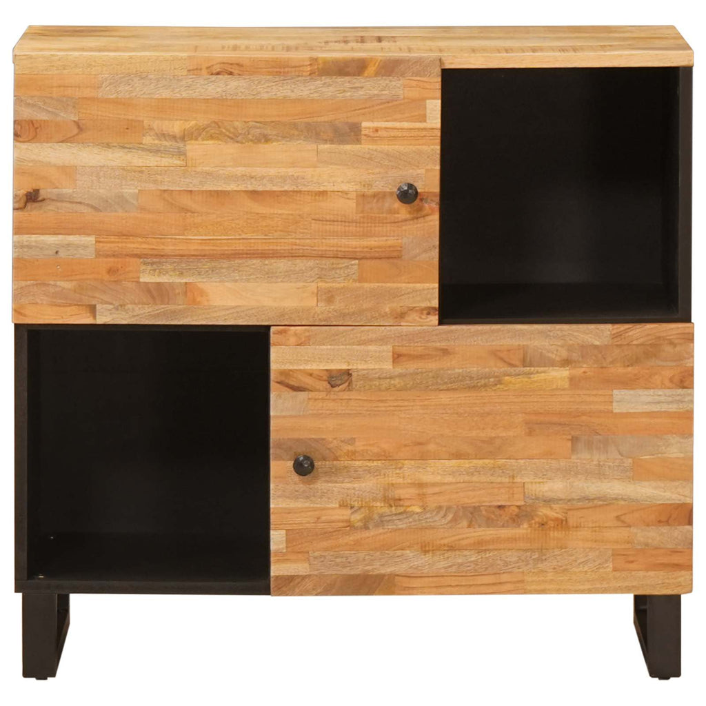 Armario auxiliar Marrón 80 x 33 x 75 cm Madera de mango maciza