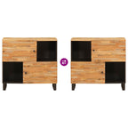 Armario auxiliar Marrón 80 x 33 x 75 cm Madera de mango maciza