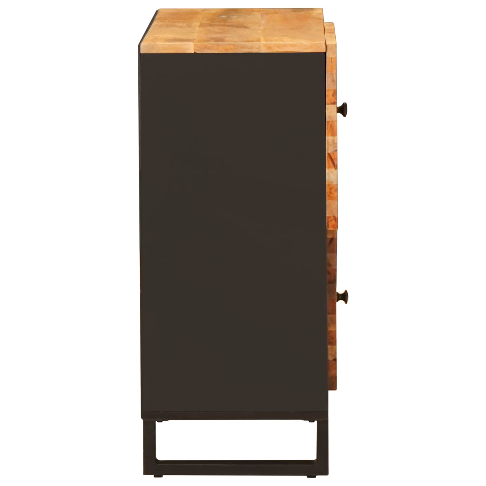 Armario auxiliar Marrón 80 x 33 x 75 cm Madera de mango maciza