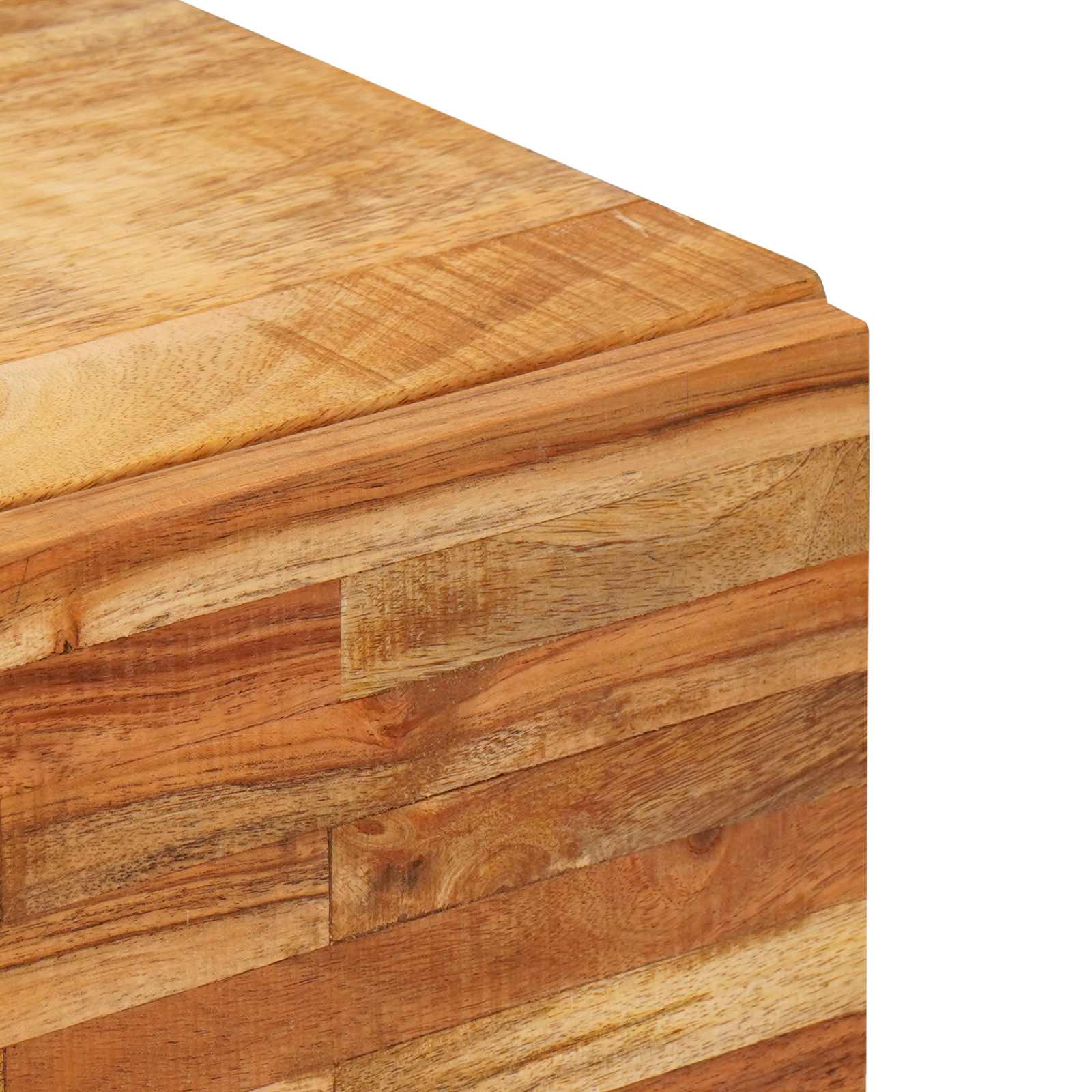 Armario auxiliar Marrón 90 x 33 x 75 cm Madera de mango maciza