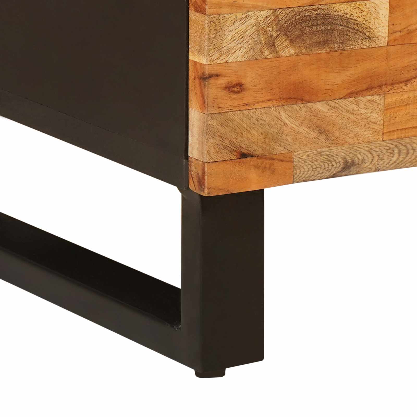 Armario auxiliar Marrón 90 x 33 x 75 cm Madera de mango maciza