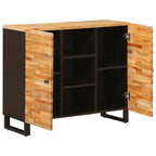 Armario auxiliar Marrón 90 x 33 x 75 cm Madera de mango maciza