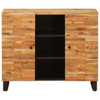Armario auxiliar Marrón 90 x 33 x 75 cm Madera de mango maciza