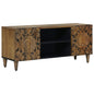 Mueble de TV Marrón 105 x 33,5 x 46 cm Madera de mango maciza