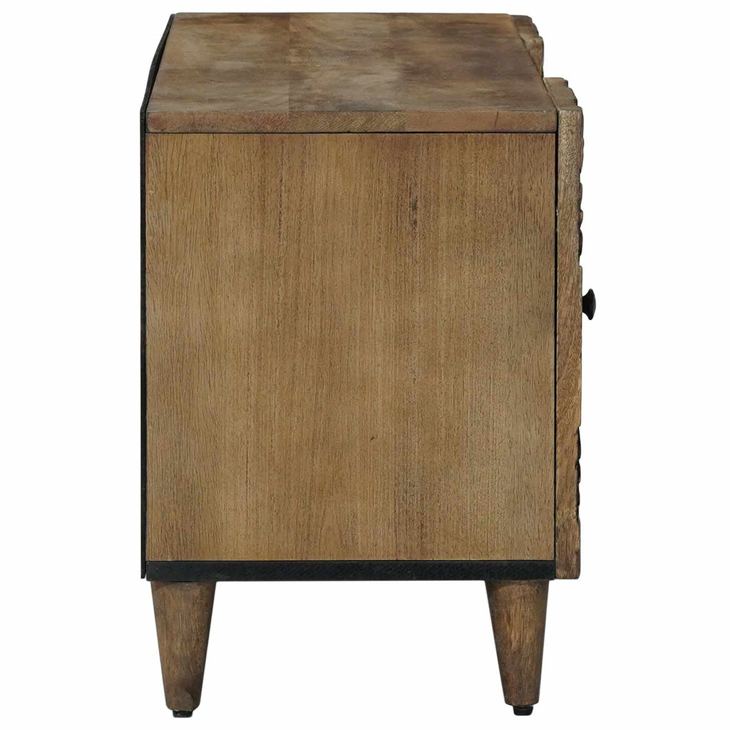 Mueble de TV Marrón 105 x 33,5 x 46 cm Madera de mango maciza