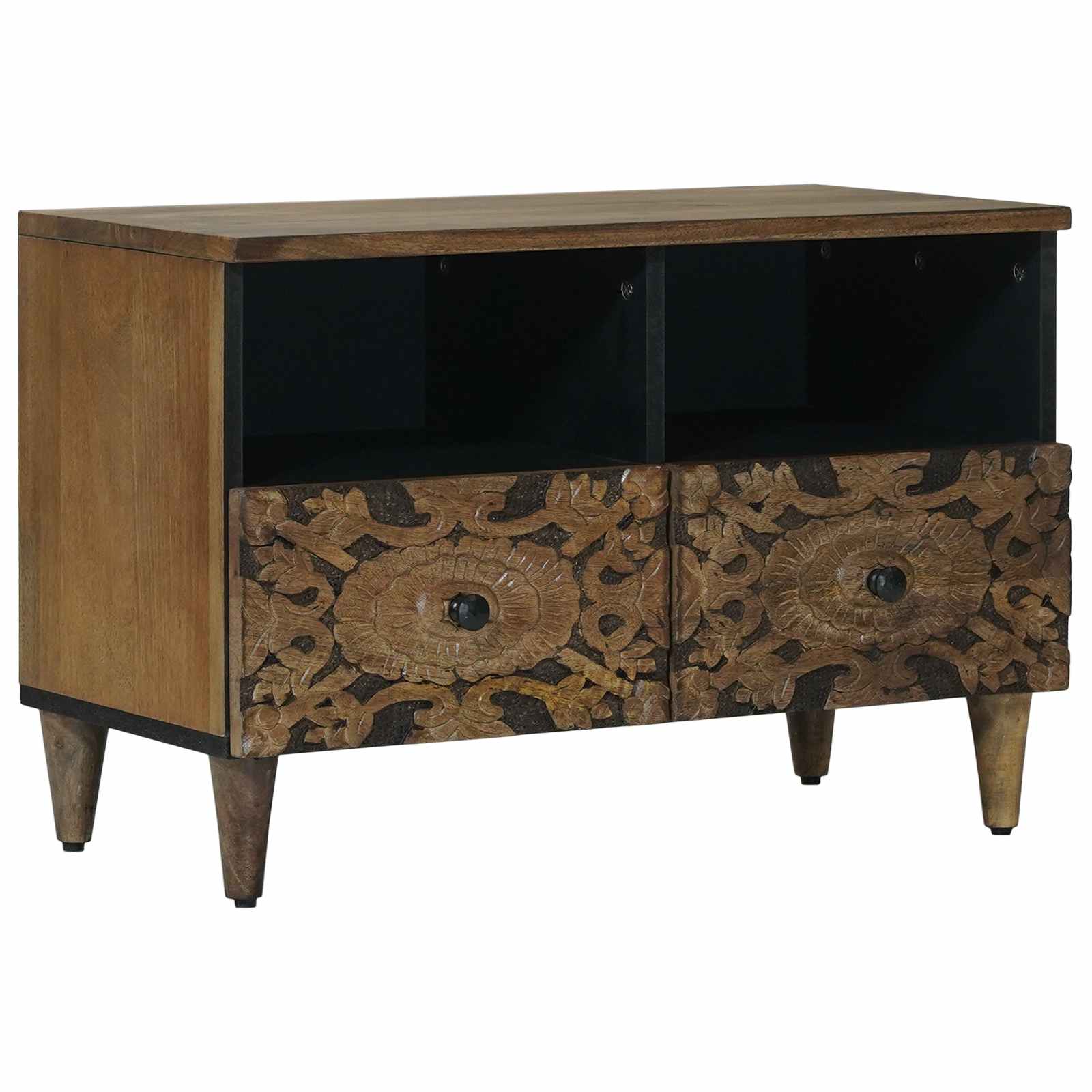 Mueble de TV Marrón 105 x 33,5 x 46 cm Madera de mango maciza