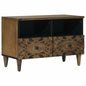 Mueble de TV Marrón 105 x 33,5 x 46 cm Madera de mango maciza