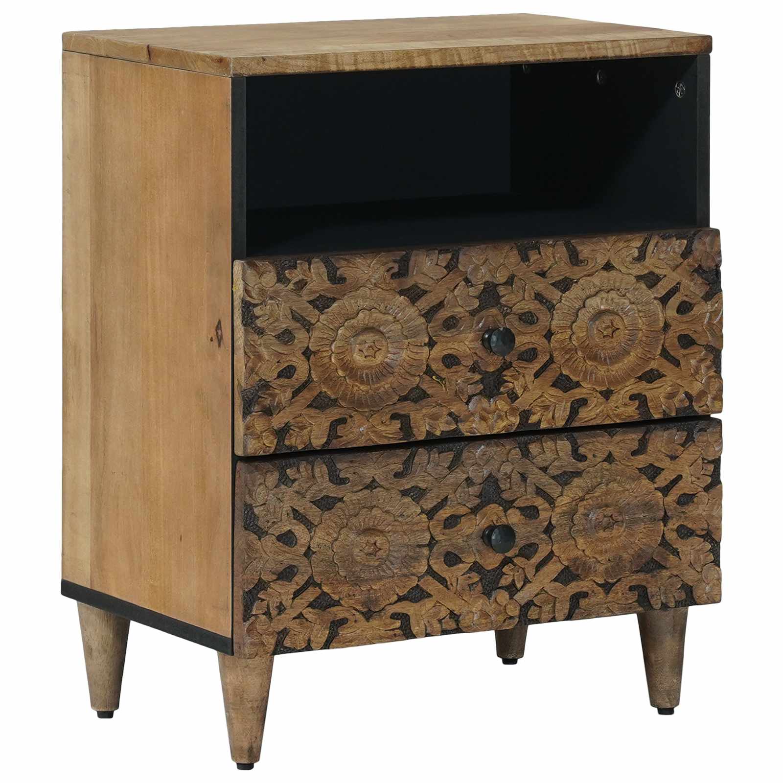 Mueble cama con cajón 50 x 33 x 60 cm Madera de mango maciza